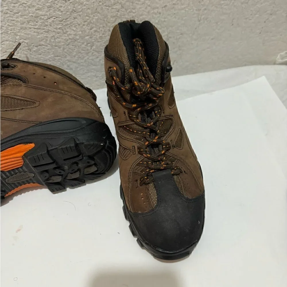 Wolverine Hudson  Steel Toe Work Boots Hiking Brown Mid Cut Size 9.5/42.5